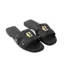 Holland Cooper Monogram Slides - Black Leather